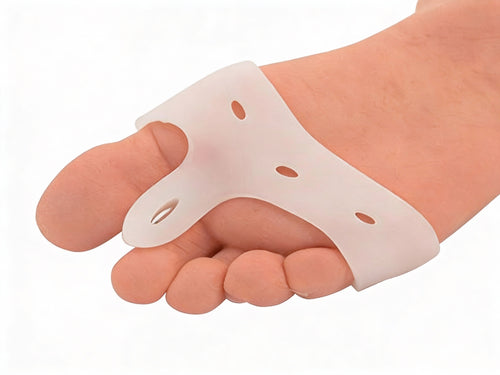 Silikonowy separator palców z osłoną na haluksy – Ulga i Ochrona